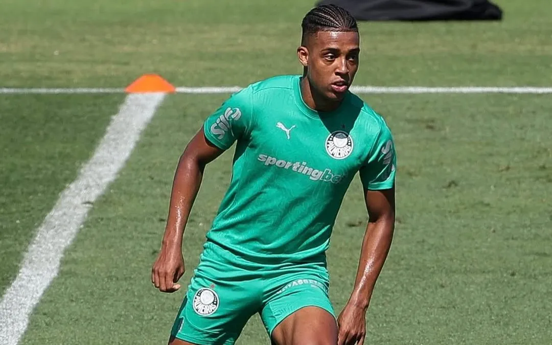 Vanderlan durante treino coletivo do elenco alviverde com foco no duelo contra o Inter de Miami. Foto: Cesar Greco /Palmeiras