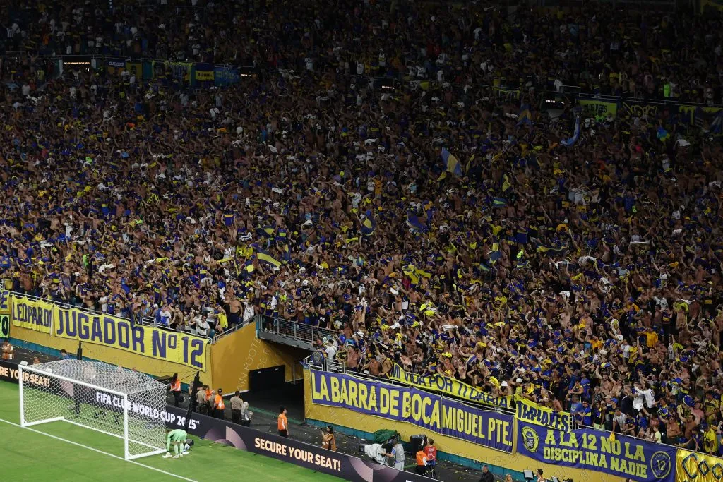 Assim como o Flamengo, o Boca vem levando uma multidão nos EUA. Foto: Megan Briggs/Getty Images.