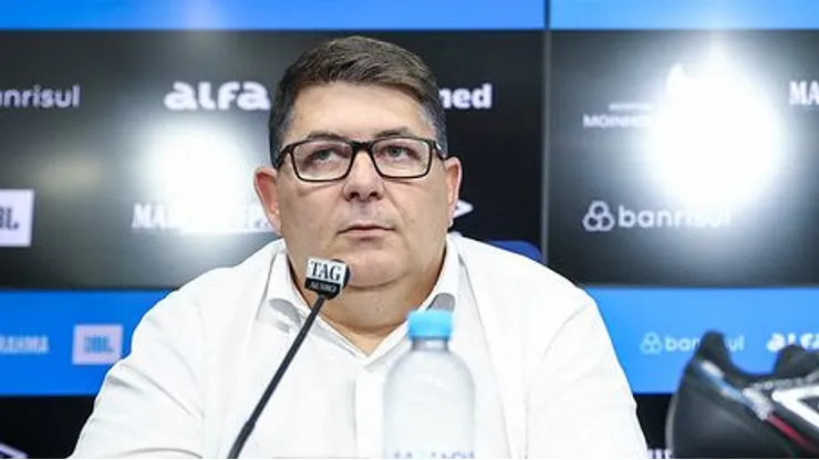 Vice-presidente de futebol Alexandre Rossato. FOTO: LUCAS UEBEL/GREMIO