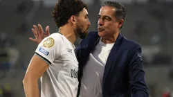 PASADENA, CALIFORNIA - JUNE 19: Botafogo FR Head Coach Renato Paiva celebrates victory with Alex Telles after the FIFA Club World Cup 2025 group B match between Paris Saint-Germain FC and Botafogo FR at Rose Bowl Stadium on June 19, 2025 in Pasadena, California. (Photo by Stu Forster/Getty Images)