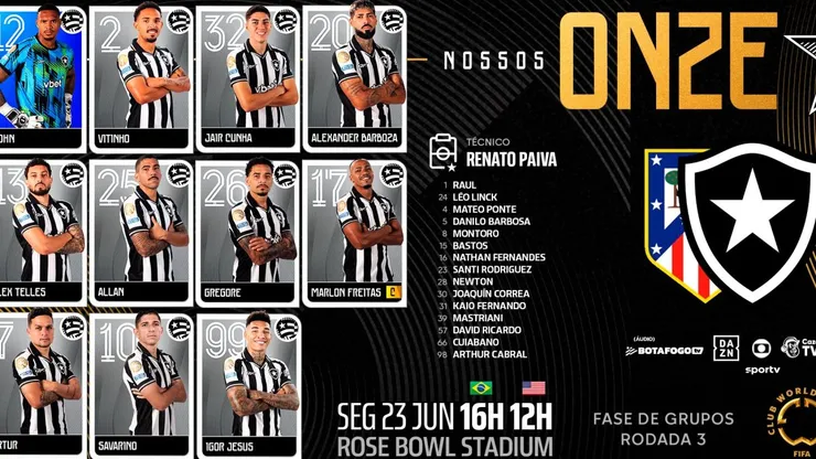Foto: Botafogo/X