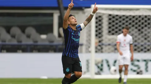 Lautaro Martinez comemora gol marcado diante do Urawa Reds. Foto: Associated Press / Alamy Stock Photo