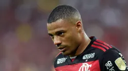 Nicolás De La Cruz durante partida do Fla no Maracanã.