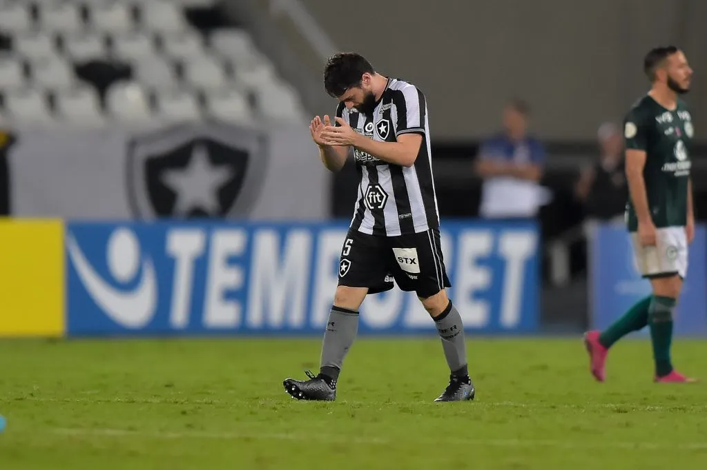 brasileiro A 2019, Botafogo x Goias -Joao Paulo jogador do Botafogo comemora seu gol durante partida contra o Goias no estadio Engenhao pelo campeonato Brasileiro A 2019.