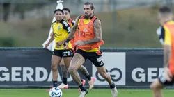 Jogadores do Atlético-MG realizando atividades de treinamento - Foto: Pedro Souza / Atlético