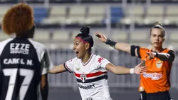 Vitorinha, joia do SPFC comemora seu primeiro gol pelo profissional no clássico sobre o Corinthians no Paulistão Feminino