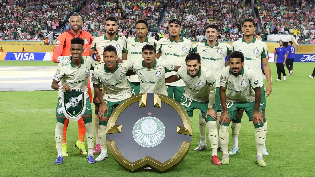 Time do Verdão posa para foto antes de encarar o Inter de Miami – Foto: Cesar Greco/Palmeiras/by Canon