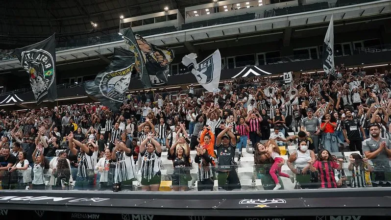 Torcida do Atlético-MG contra o Vitória no Brasileirão A2. Foto: Daniela Veiga / Atlético