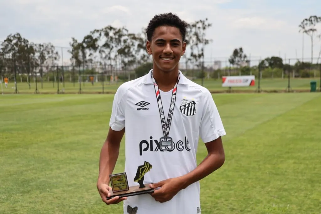 Pradella jovem do Santos – Foto: Santos FC