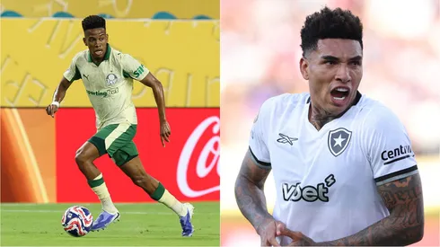 Estêvão e Igor Jesus podem desequilibrar no confronto das oitavas do Mundial. Fotos: Cesar Greco/Palmeiras e Vítor Silva/Botafogo.