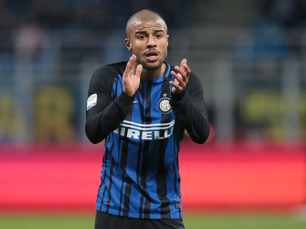Rafinha durante partida pela Internazionale. Photo by Emilio Andreoli/Getty Images