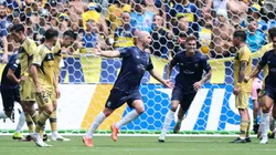 Gray comemora gol diante do Boca Juniors - (Photo by Alex Grimm/Getty Images)