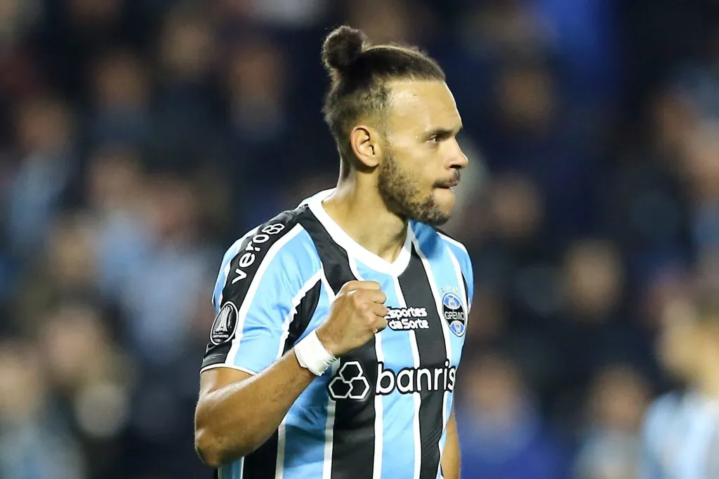 Braithwaite foi o primeiro dinamarquês da história gremista. Foto: Heuler Andrey/Getty Images