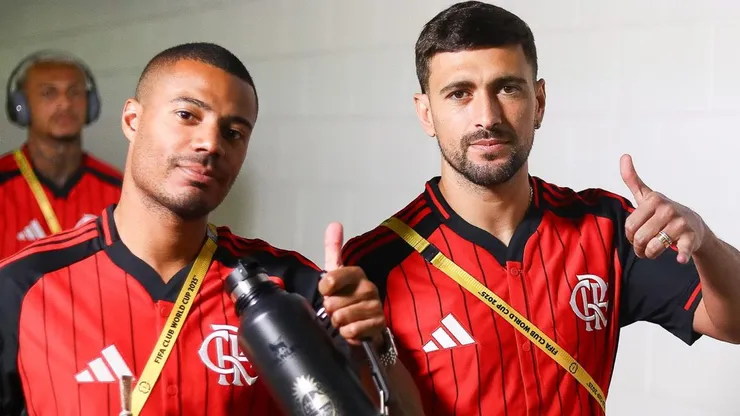 Delegação do Flamengo chega no estádio do Orlando para enfrentar o Los Angeles FC. Foto: Flamengo/X