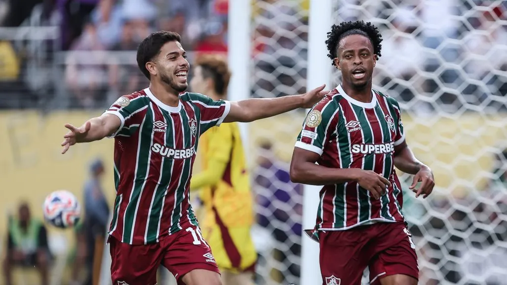 Keno comemora gol marcado contra o Ulsan HD-COR. Foto: Lucas Merçon/Fluminense.