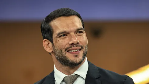 SP - SAO PAULO - 30/05/2025 - FUTEBOL FEMININO AMISTOSO, BRASIL X JAPAO - Samir Xaud presidente da CBF antes da partida contra o Japao no estadio Arena Corinthians pelo campeonato Amistoso.