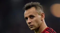 Rafinha durante partida do Fla em 2019.