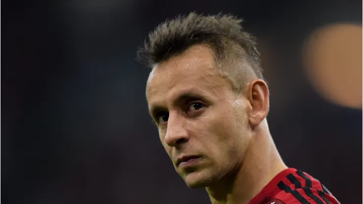 Rafinha durante partida do Fla em 2019.
