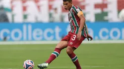 EAST RUTHERFORD, NEW JERSEY - JUNE 21: Thiago Silva #3 of Fluminense FC controls the ball during the FIFA Club World Cup 2025 group F match between Fluminense FC and Ulsan HD FC at MetLife Stadium on June 21, 2025 in East Rutherford, New Jersey. (Photo by Francois Nel/Getty Images)