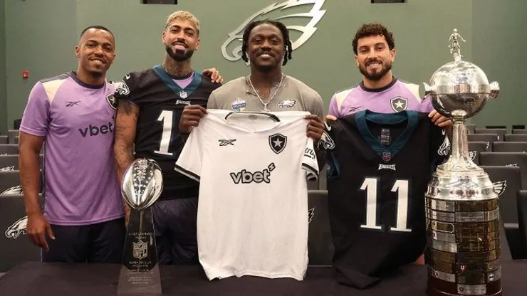 Botafogo e AJ Brown - Foto: Reprodução/X