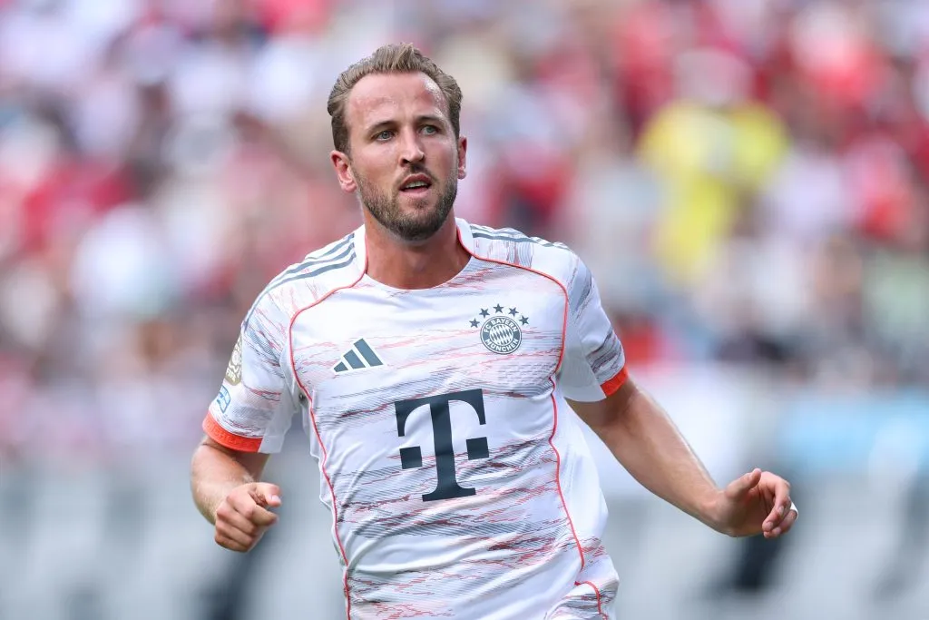 Harry Kane é um dos principais nomes do Bayern de Munique. Foto: Kevin C. Cox/Getty Images.