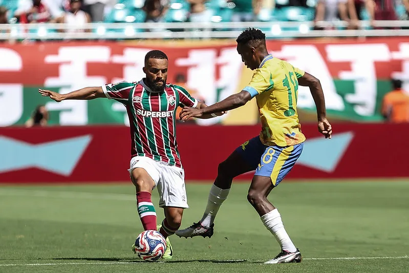 Fluminense empatou sem gols com o Mamelodi Sundowns. Foto: Lucas Merçon/Fluminense FC