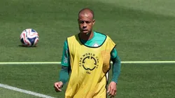 Mayke durante treinamento do Alviverde Imponente