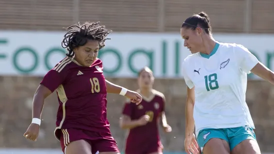 Ysaura Viso em campo com a Seleção da Venezuela