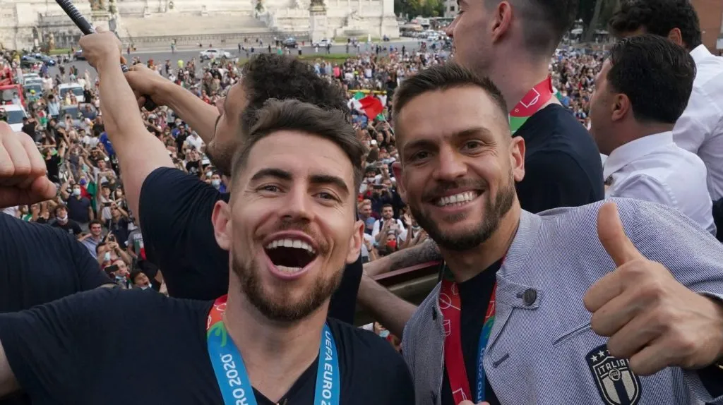 Foto: Claudio Villa/Getty Images – Rafael Tolói soma convocações pela Itália e ganhou a Eurocopa de 2021 pela Azurra.