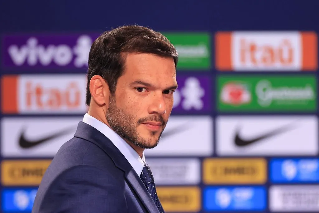 Samir Xaud, presidente da CBF – (Photo by Buda Mendes/Getty Images)