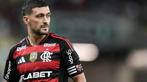 RJ – RIO DE JANEIRO – 21/05/2025 – COPA DO BRASIL 2025, FLAMENGO X BOTAFOGO-PB – De Arrascaeta jogador do Flamengo durante partida contra o Botafogo-PB no estadio Maracana pelo campeonato Copa Do Brasil 2025. Foto: Thiago Ribeiro/AGIF