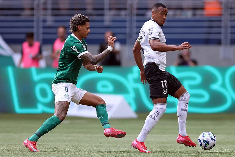 Palmeiras e Botafogo já se enfrentaram neste ano, pelo Brasileirão, e ficaram no 0 a 0. Foto: Vitor Silva/Botafogo