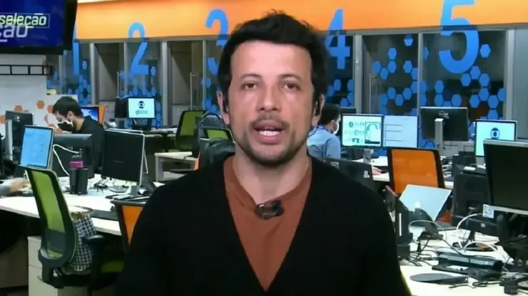 André Hernan, jornalista esportivo. Imagem: Reprodução/SporTV