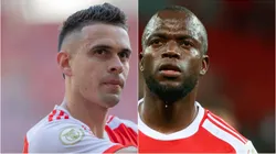 Borré e Valencia podem deixar o Inter. Foto: Liamara Polli/Luiz Erbes/AGIF