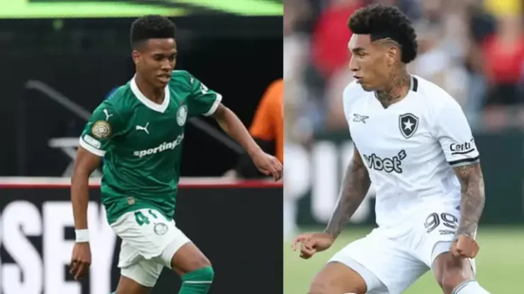 Estêvão e Igor Jesus (Cesar Greco/Palmeiras; Vitor Silva/Botafogo)