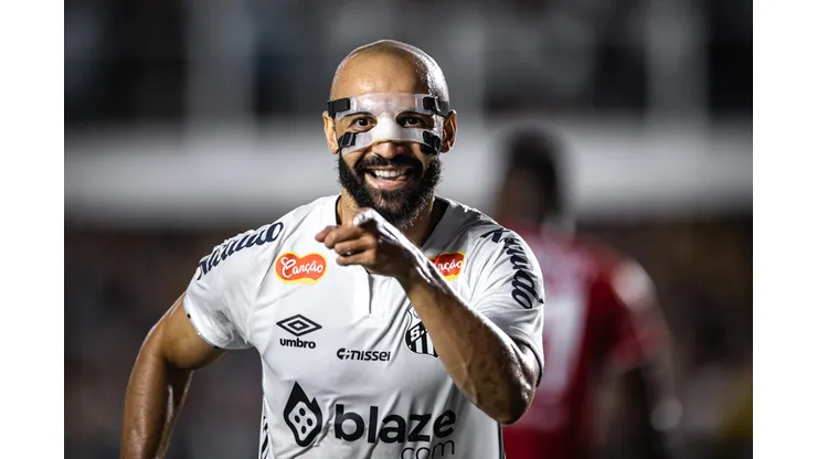 Thaciano comemorando gol marcado ainda no Paulistão. Foto: Abner Dourado/AGIF