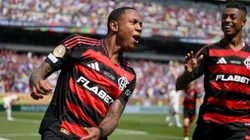 PHILADELPHIA, PENNSYLVANIA - JUNE 20: Wallace Yan #64 of CR Flamengo celebrates scoring his team's third goal during the FIFA Club World Cup 2025 group D match between CR Flamengo and Chelsea FC at Lincoln Financial Field on June 20, 2025 in Philadelphia, Pennsylvania. (Photo by David Ramos/Getty Images)
