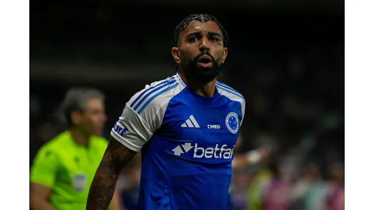 MG - BELO HORIZONTE - 01/06/2025 - BRASILEIRO A 2025, CRUZEIRO X PALMEIRAS - Gabigol jogador do Cruzeiro durante partida contra o Palmeiras no estadio Mineirao pelo campeonato Brasileiro A 2025. Foto: Fernando Moreno/AGIF