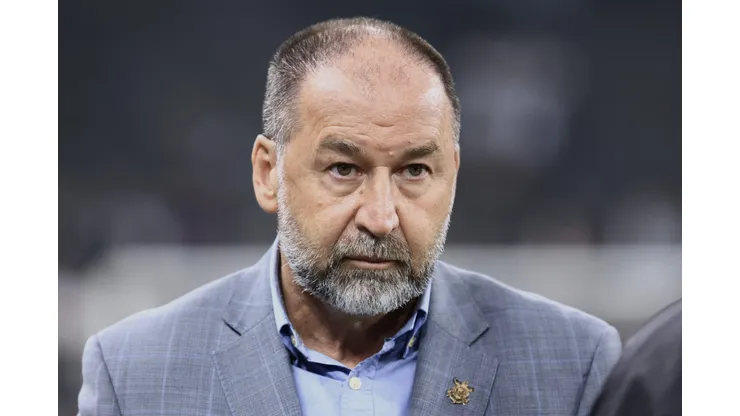 SP - SAO PAULO - 21/05/2025 - COPA DO BRASIL 2025, CORINTHIANS X NOVORIZONTINO - Augusto Melo presidente do Corinthians durante partida contra o Novorizontino no estadio Arena Corinthians pelo campeonato Copa Do Brasil 2025. Foto: Marcello Zambrana/AGIF