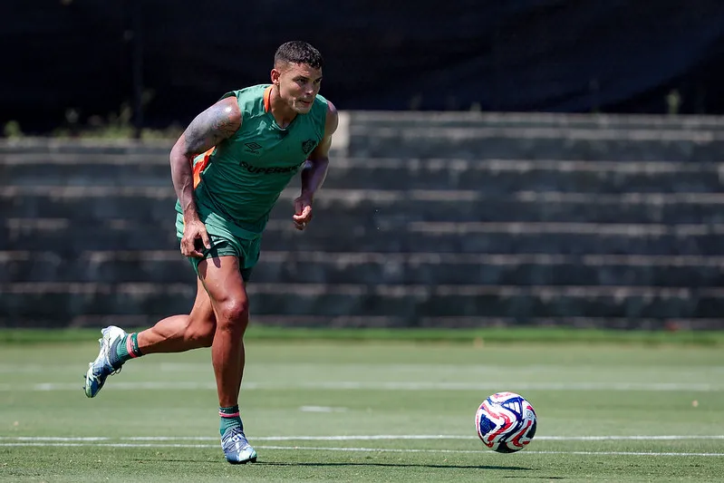 Thiago Silva treinou normalmente. Foto: Marcelo Gonçalves/Fluminense FC