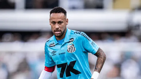 Neymar durante partida contra o Fogão