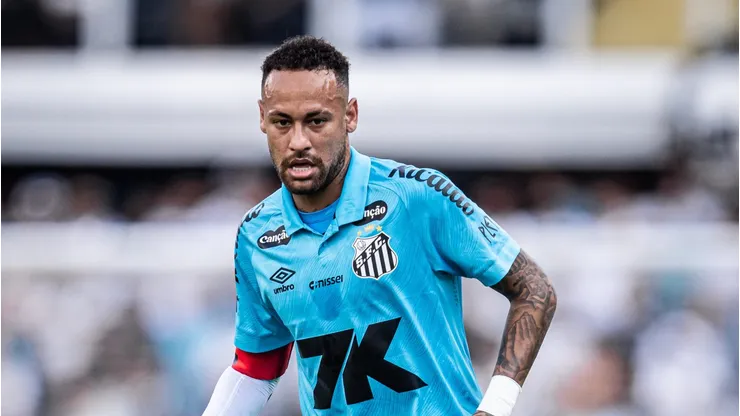 Neymar durante partida contra o Fogão