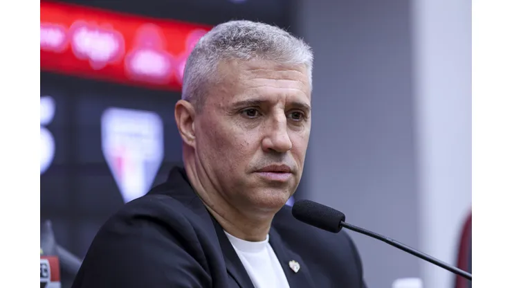 Crespo em coletiva de apresentação no São Paulo - Foto by Ricardo Moreira/Getty Images)