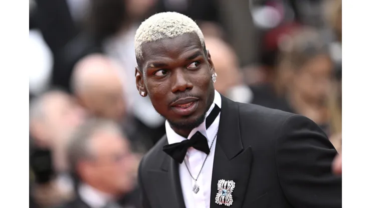 CANNES, FRANCE - MAY 19: Paul Pogba attends the "Highest 2 Lowest" red carpet at the 78th annual Cannes Film Festival at Palais des Festivals on May 19, 2025 in Cannes, France. (Photo by Gareth Cattermole/Getty Images)