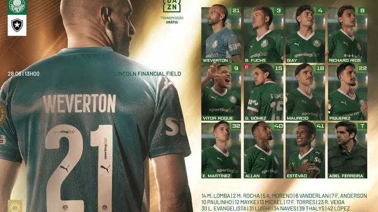 Escalação do Palmeiras