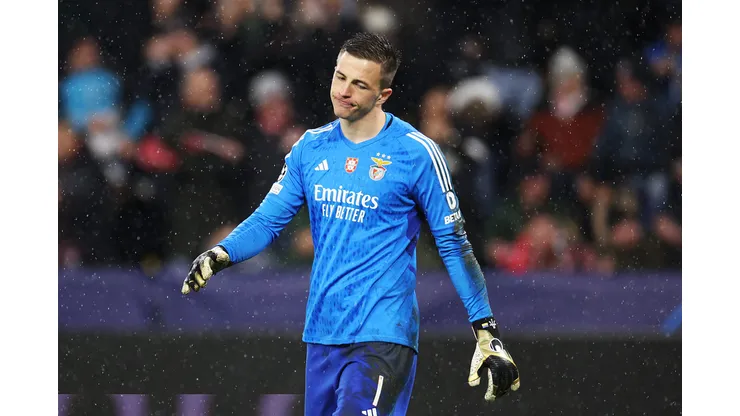 O goleiro Trubin foi o destaque do Benfica no Mundial de Clubes. Foto: Adam Pretty/Getty Images
