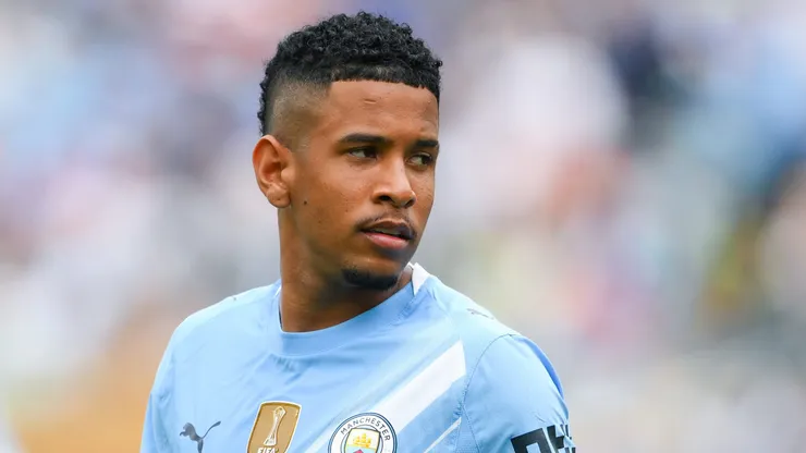PHILADELPHIA, PENNSYLVANIA - JUNE 18: Savinho of Manchester City looks on during the FIFA Club World Cup 2025 group G match between Manchester City FC and Wydad AC at Lincoln Financial Field on June 18, 2025 in Philadelphia, Pennsylvania. (Photo by David Ramos/Getty Images)