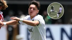 Lance estranho de Montoro em gol de Paulinho é flagrado por câmeras em Palmeiras x Botafogo. FotoxFoto: Montoro (Getty Images); Lance (Reprodução).