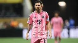ATLANTA, GEORGIA - JUNE 29: Lionel Messi #10 of Inter Miami CF looks on during the FIFA Club World Cup 2025 round of 16 match between Paris Saint-Germain and Inter Miami CF at Mercedes-Benz Stadium on June 29, 2025 in Atlanta, Georgia. (Photo by Alex Grimm/Getty Images)