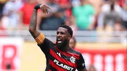 Gerson após marcar diante do Bayern de Munique. Photo by Megan Briggs/Getty Images